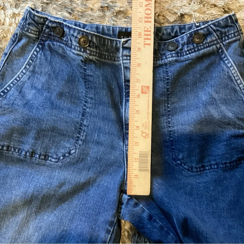 TALBOTS Wide Leg Crop Jeans Medium Wash Women’s 8P - Picture 5 of 8